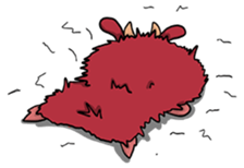 Some monsters are mean. sticker #9481732