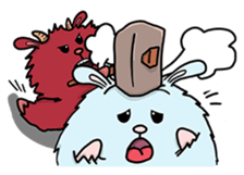 Some monsters are mean. sticker #9481733