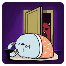 Some monsters are mean. sticker #9481735