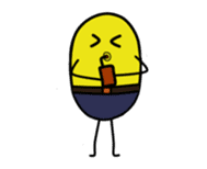 Yellow eggs sticker #9482158
