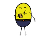 Yellow eggs sticker #9482160