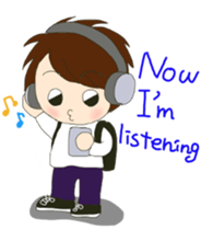 party people  DJ boy sticker #9483340