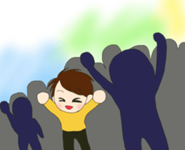 party people  DJ boy sticker #9483355