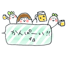 masking tape girl message sticker #9483484