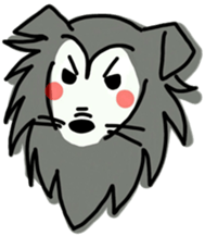 Naughty Sheltie PERCY sticker #9484177