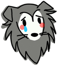 Naughty Sheltie PERCY sticker #9484178