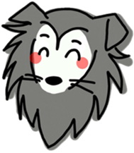 Naughty Sheltie PERCY sticker #9484179