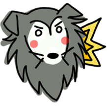 Naughty Sheltie PERCY sticker #9484180