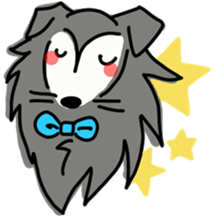 Naughty Sheltie PERCY sticker #9484181