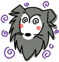 Naughty Sheltie PERCY sticker #9484185