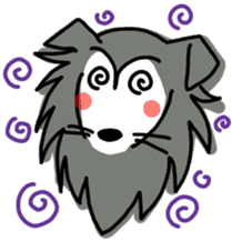 Naughty Sheltie PERCY sticker #9484185