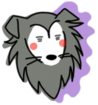 Naughty Sheltie PERCY sticker #9484186