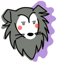 Naughty Sheltie PERCY sticker #9484186