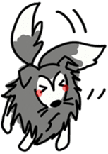 Naughty Sheltie PERCY sticker #9484188