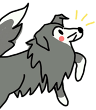 Naughty Sheltie PERCY sticker #9484189