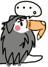 Naughty Sheltie PERCY sticker #9484196