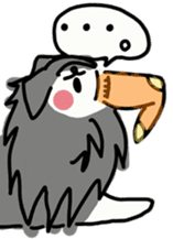 Naughty Sheltie PERCY sticker #9484196