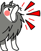 Naughty Sheltie PERCY sticker #9484197