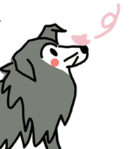 Naughty Sheltie PERCY sticker #9484207