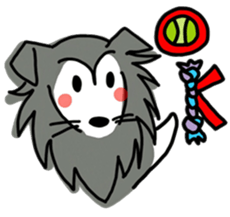 Naughty Sheltie PERCY sticker #9484209