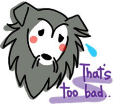 Naughty Sheltie PERCY sticker #9484213