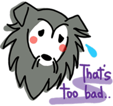 Naughty Sheltie PERCY sticker #9484213