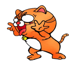 George the cat a good time sticker #9484217