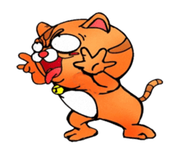 George the cat a good time sticker #9484217