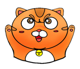 George the cat a good time sticker #9484218