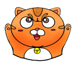 George the cat a good time sticker #9484218