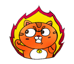 George the cat a good time sticker #9484219