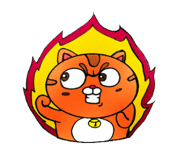 George the cat a good time sticker #9484219