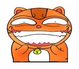 George the cat a good time sticker #9484221