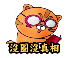 George the cat a good time sticker #9484225