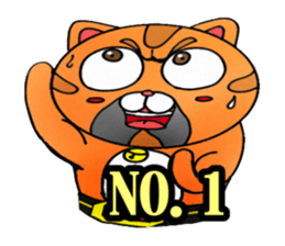 George the cat a good time sticker #9484235