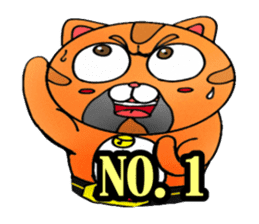 George the cat a good time sticker #9484235