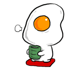 cute Fried egg!! sticker #9485831