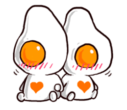 cute Fried egg!! sticker #9485835
