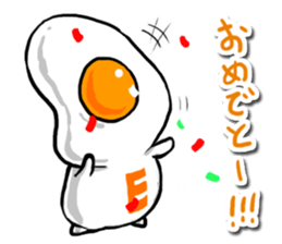 cute Fried egg!! sticker #9485851