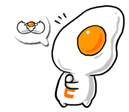 cute Fried egg!! sticker #9485854
