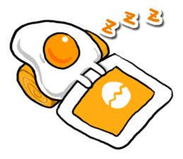 cute Fried egg!! sticker #9485857