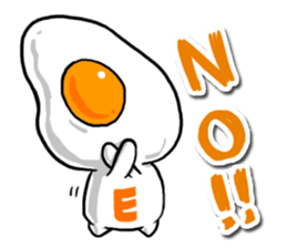cute Fried egg!! sticker #9485859