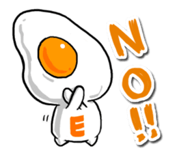 cute Fried egg!! sticker #9485859