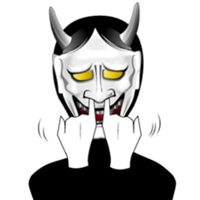 hannya-san 2 sticker #9485906