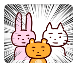 Cartoon cute animals sticker sticker #9486101