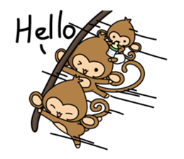 Happy monkeys sticker #9486705