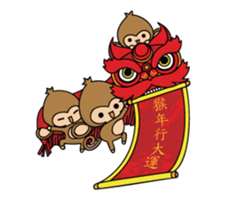 Happy monkeys sticker #9486707