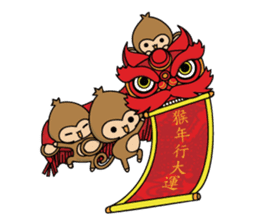 Happy monkeys sticker #9486707