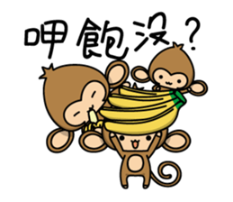 Happy monkeys sticker #9486709