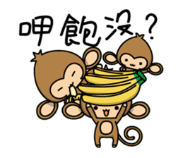 Happy monkeys sticker #9486709